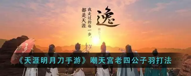 《天涯明月刀手游》嘲天宫老四公子羽打法