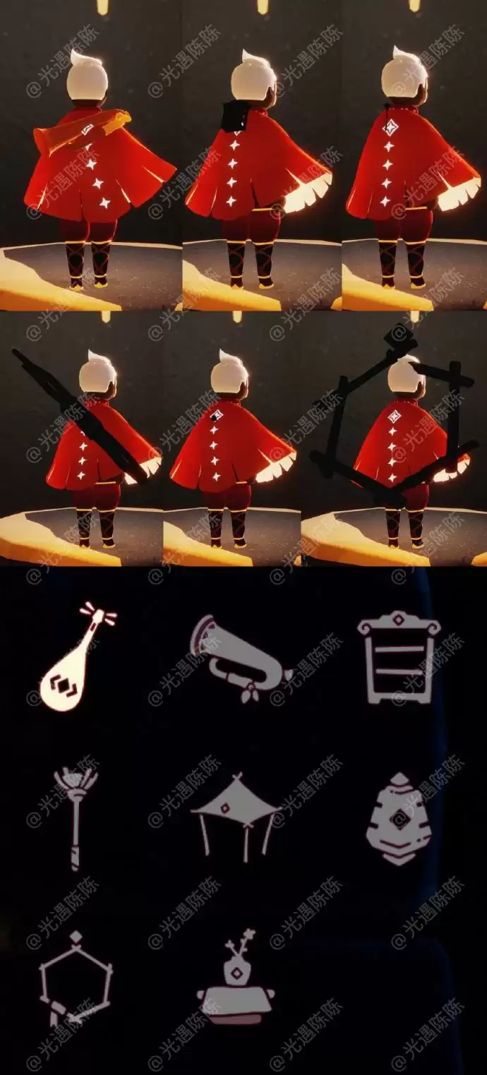 光遇重组季发型斗篷面具等物品展示一览