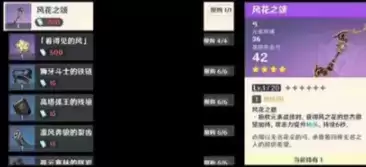 原神风花之颂突破材料是什么