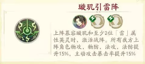 天地劫幽城再临璇玑引雷阵战阵详解