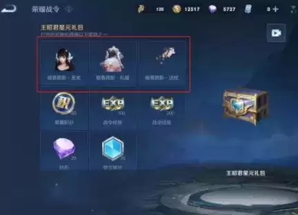 王者荣耀王昭君暗香疏影返场价格多少钱