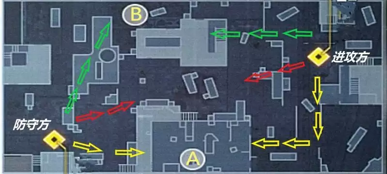 使命召唤手游哈肯后院攻守路线分享