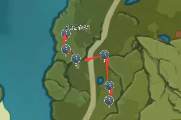 原神小灯草采集路线分享