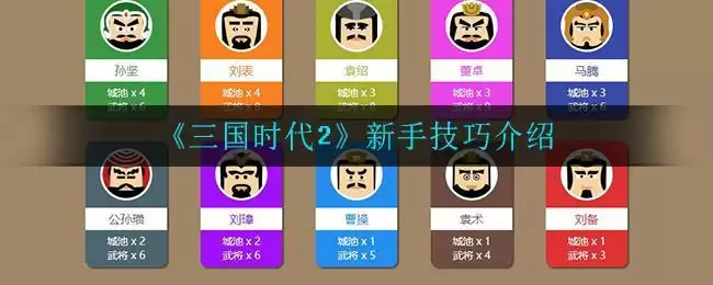 《三国时代2》新手技巧介绍