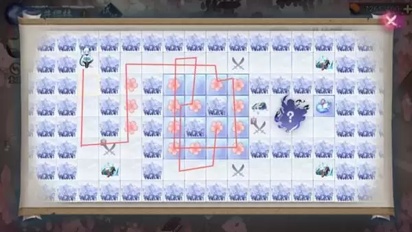 阴阳师染井樱林25步通关路线攻略