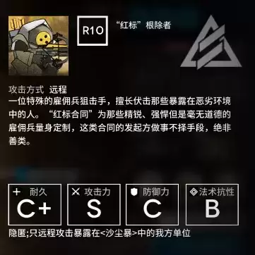 《明日方舟》红标根除者技能介绍