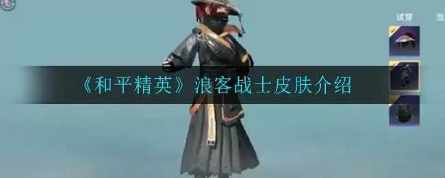 《和平精英》浪客战士皮肤介绍