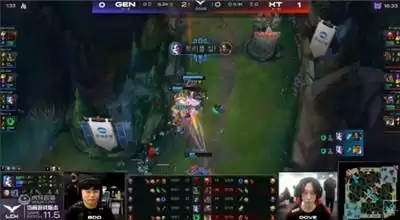 虎牙独播LCK：GEN逆转战胜KT，尺帝输出拉满状态无解！