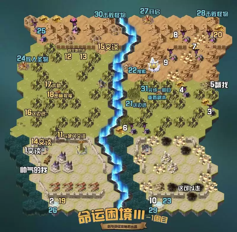 剑与远征命运困境3通关一图流攻略 阵容搭配及打法分析