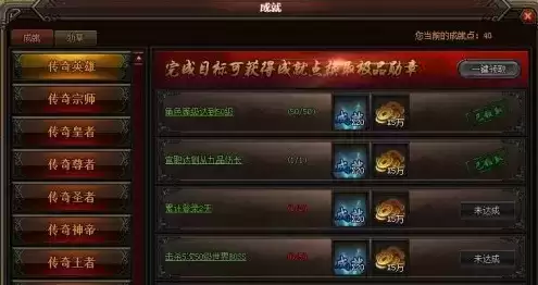 《雷霆2合1传奇》成就系统介绍