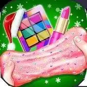 粉红化妆史莱姆