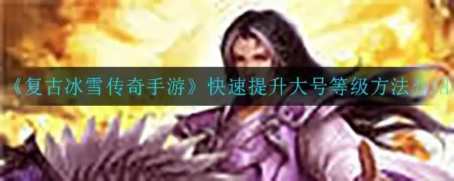 《复古冰雪传奇手游》快速提升大号等级方法介绍