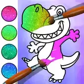 闪光渐变恐龙彩书