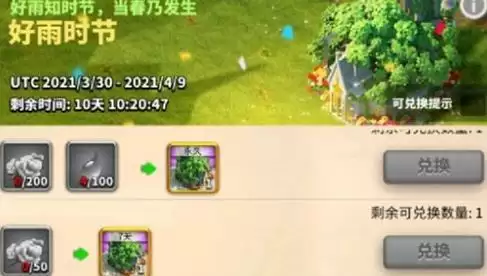 万国觉醒好雨时节兑换推荐 好雨时节换什么东西好？图片2