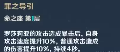 原神罗莎莉亚主/副C配装及配队攻略