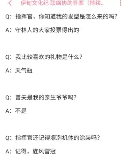 战双帕弥什全角色联络协助答案大全分享