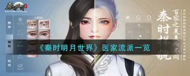 《秦时明月世界》医家流派一览