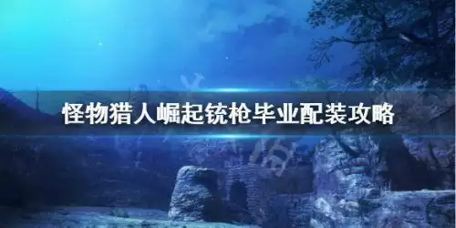 怪物猎人崛起铳枪毕业装备怎么搭配 铳枪毕业装备搭配攻略 怪物猎人崛起铳枪毕业装备怎么搭配 铳枪毕业装备搭配攻略