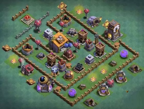 部落冲突建筑6本布局