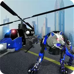 空军狼变形机器人