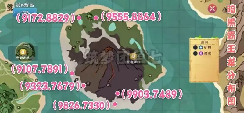 创造与魔法上古鳄龙及暗黑霸王龙分布位置一览