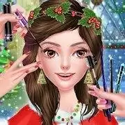 圣诞节庆祝化妆沙龙