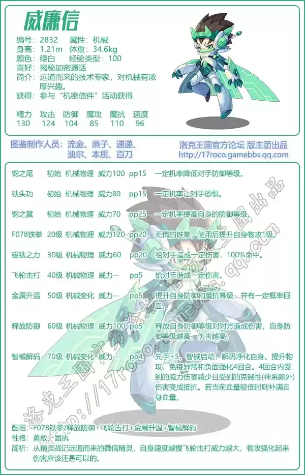 洛克王国威廉信技能介绍