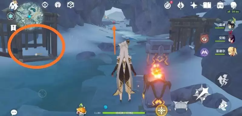 原神雪山木笼子怎么开