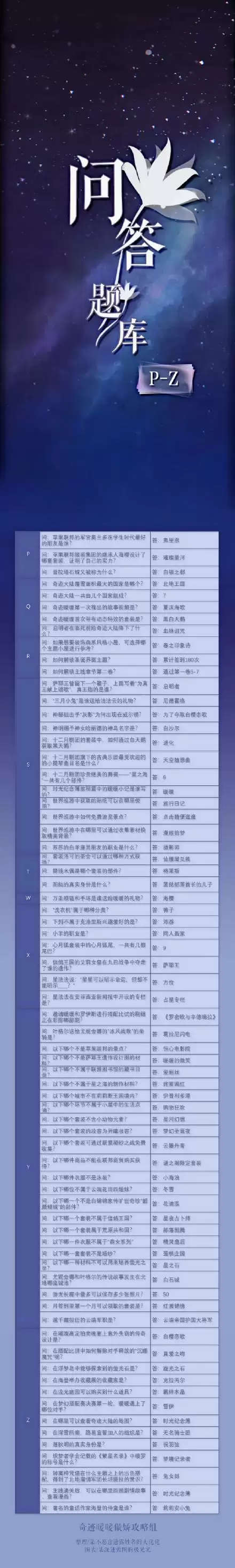 奇迹暖暖古画寻真意答案大全分享