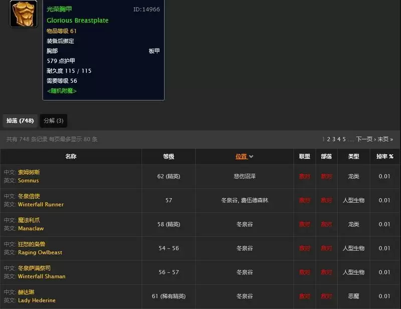 光荣套装列表及出处