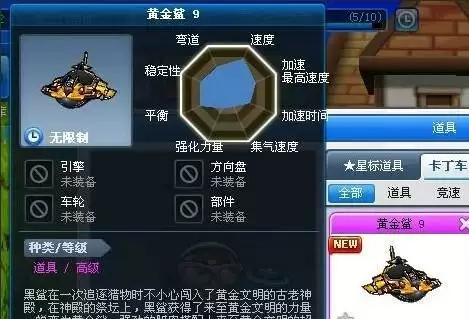 跑跑卡丁车黄金鲨多少钱