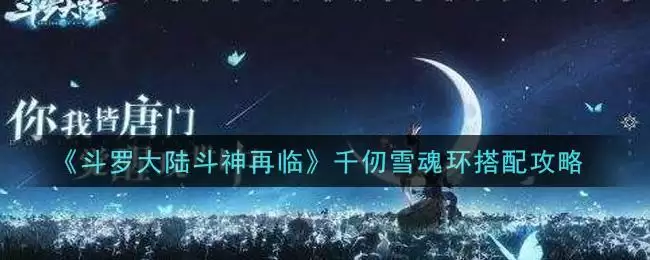 《斗罗大陆斗神再临》千仞雪魂环搭配攻略