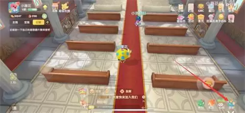 摩尔庄园手游怎么摆向导桌