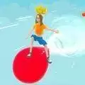 气球水上漂游戏