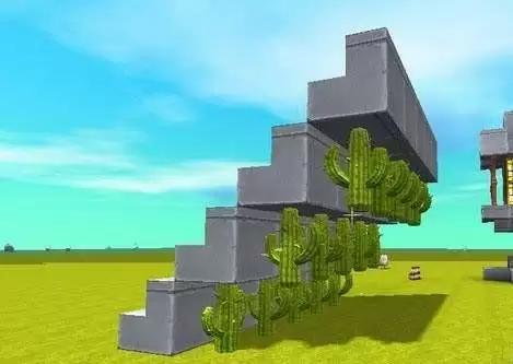 迷你世界吸血楼梯制作方法