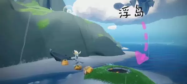 光遇圣岛被污染的喷泉在哪里?到圣岛找到被污染的喷泉具体位置一览图片3