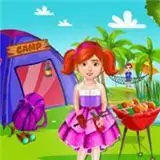 烧烤夏令营假期