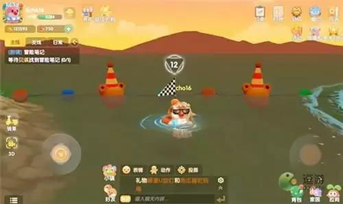 摩尔庄园冲浪游戏在什么位置