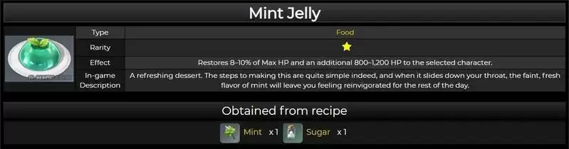 《原神》薄荷果冻食谱获取方法
