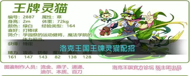 洛克王国王牌灵猫配招