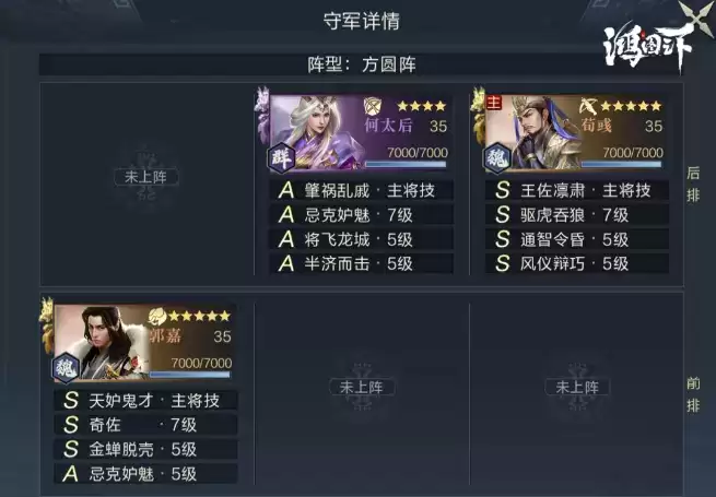 《鸿图之下》七级地守军详解