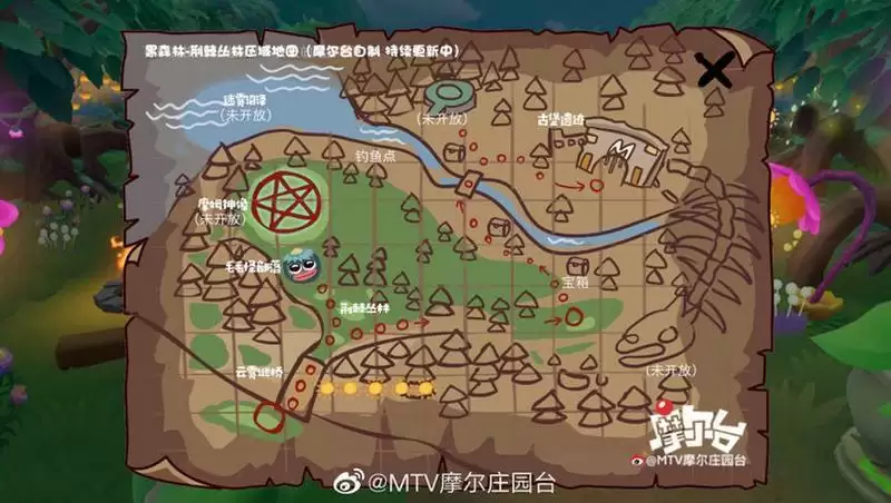 《摩尔庄园手游》黑森林地图