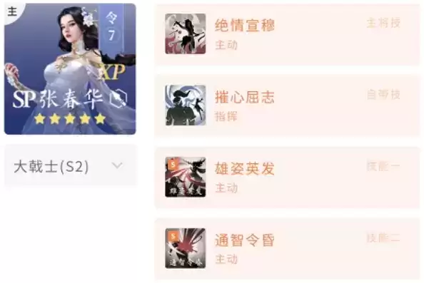 《鸿图之下》SP张春华搭配攻略