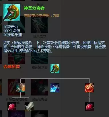 神圣分离者属性
