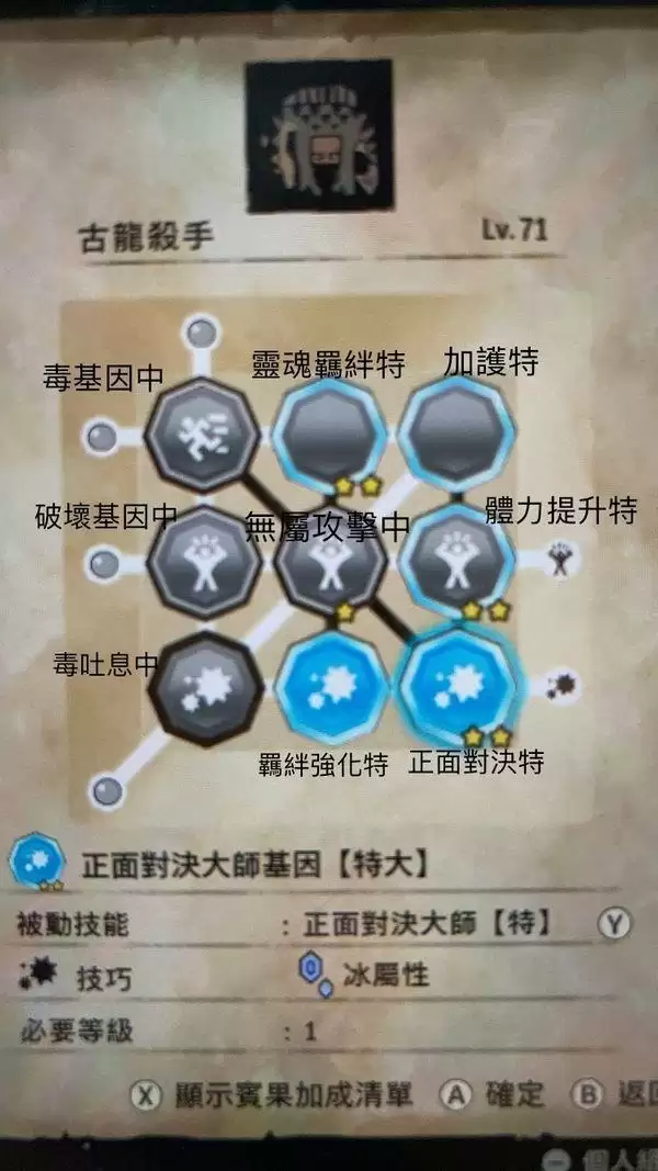 《怪物猎人物语2》食草龙基因怎么搭配