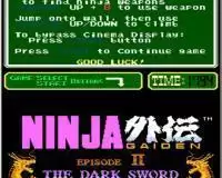 街机模拟器游戏忍者龙剑传2暗黑邪神剑不死机版