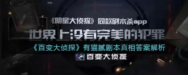 《百变大侦探》有猫腻剧本真相答案解析