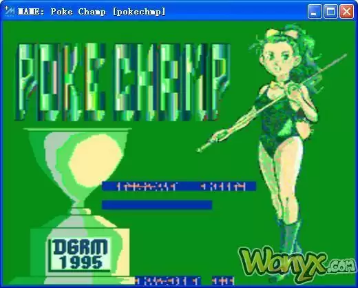 台球撞球_美女花式桌球