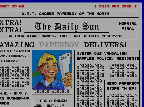 街机游戏 送报男孩 报童