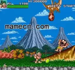 街机游戏 战斗原始人 石器时代